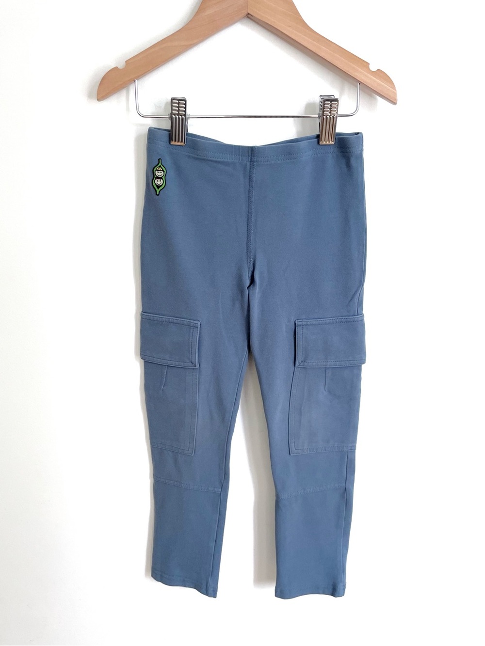 🇨🇦 Peekaboo Beans At Ease Cargo Pants, Leg Pockets, Lake Blue